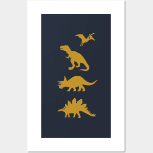 Copy of Minimalist Dinosaur in Bronze Posters and Art